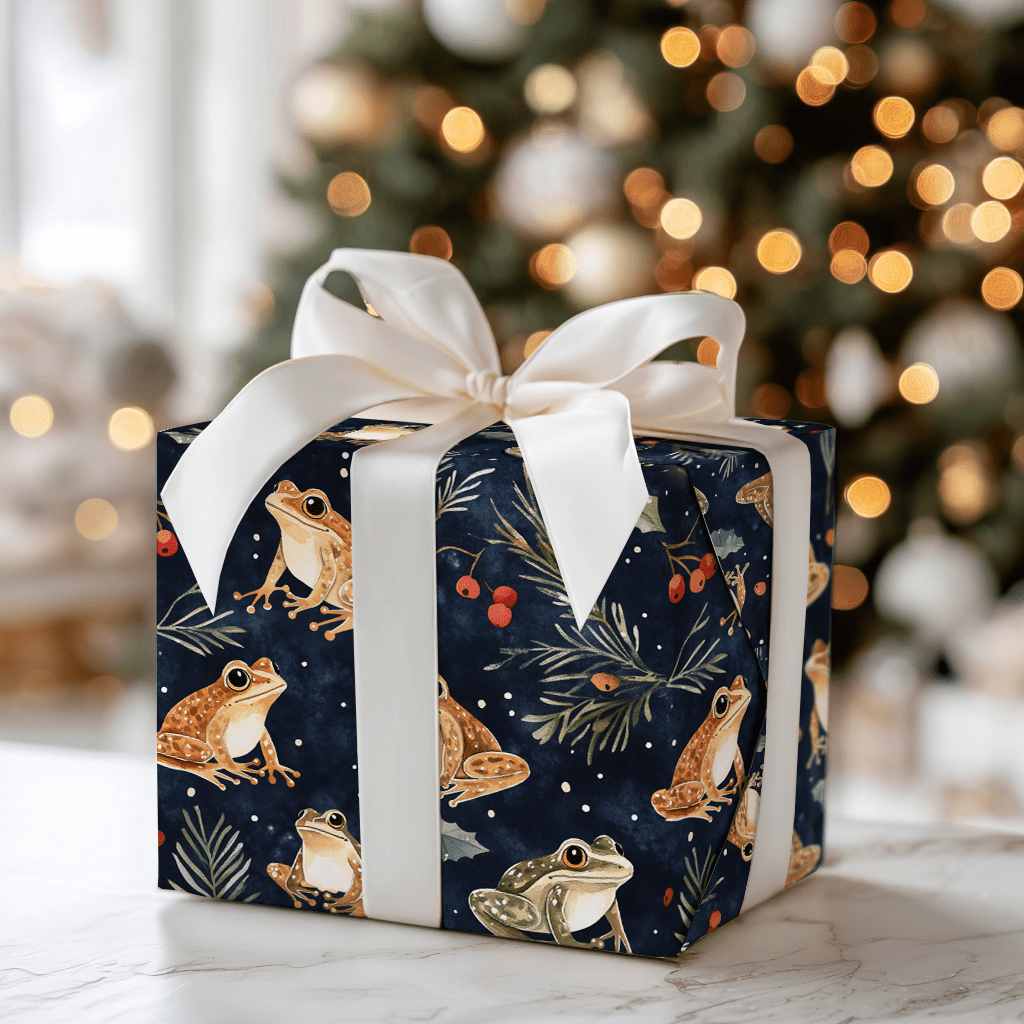 Frog Night Story - Wrapping Paper - Aspen & Arlo