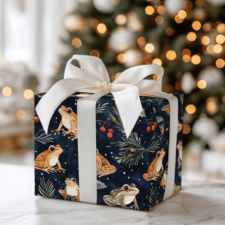 Frog Night Story - Wrapping Paper - Aspen & Arlo