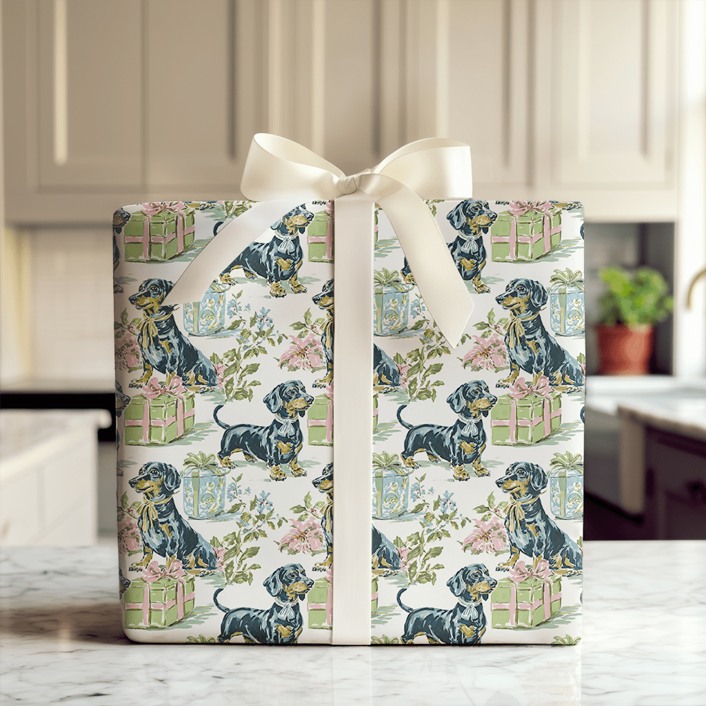 Present Green - Wrapping Paper - Aspen & Arlo
