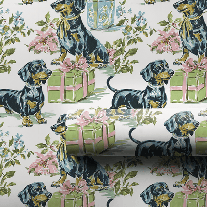 Present Green - Wrapping Paper - Aspen & Arlo