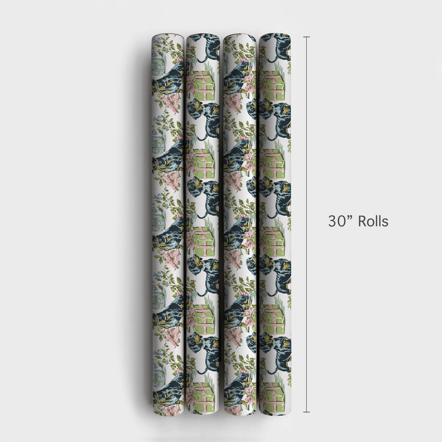 Present Green - Wrapping Paper - Aspen & Arlo