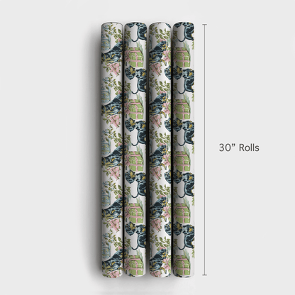 Present Green - Wrapping Paper - Aspen & Arlo