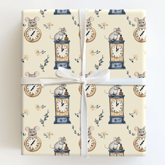 Mice in Time - Wrapping Paper - Aspen & Arlo