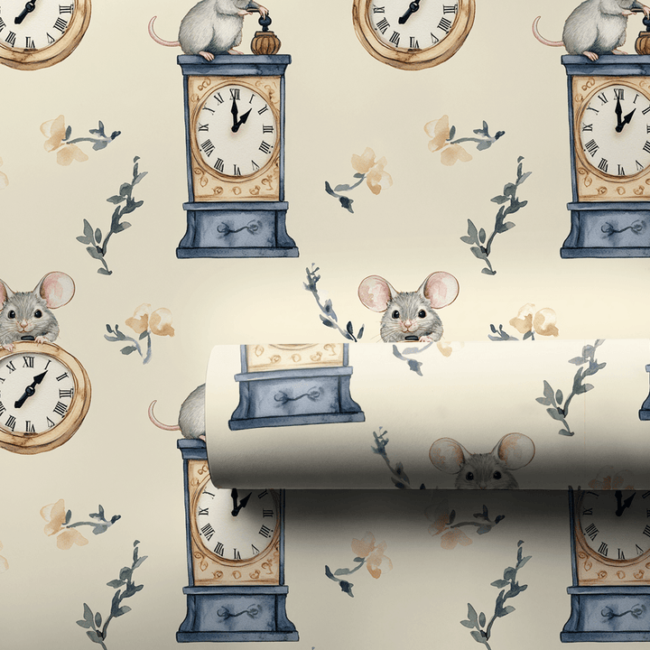 Mice in Time - Wrapping Paper - Aspen & Arlo