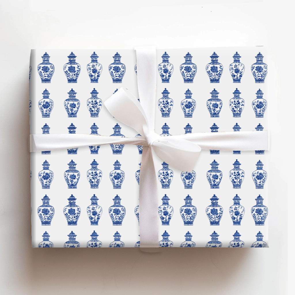 Chinoiserie Vases - Wrapping Paper - Aspen & Arlo