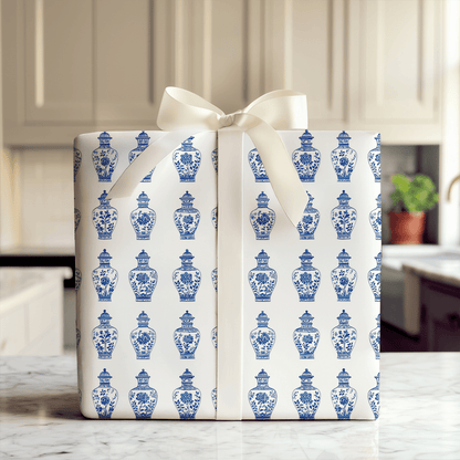 Chinoiserie Vases - Wrapping Paper - Aspen & Arlo