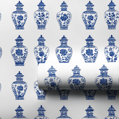 Chinoiserie Vases - Wrapping Paper - Aspen & Arlo