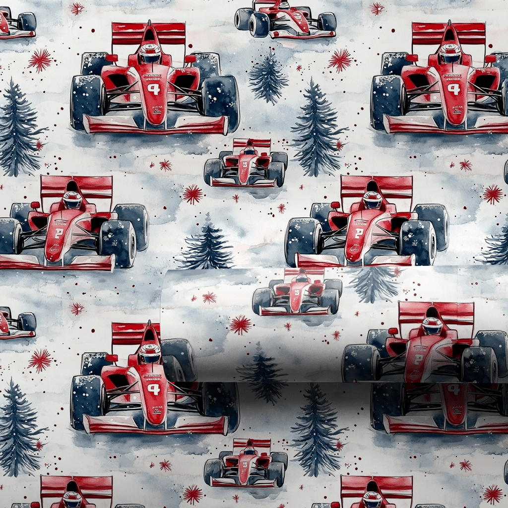 Sleigh Shift Santa - Wrapping Paper - Aspen & Arlo