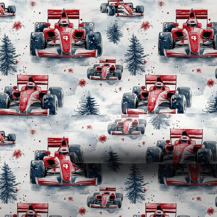 Sleigh Shift Santa - Wrapping Paper - Aspen & Arlo