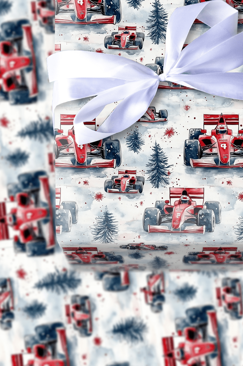 Sleigh Shift Santa - Wrapping Paper - Aspen & Arlo