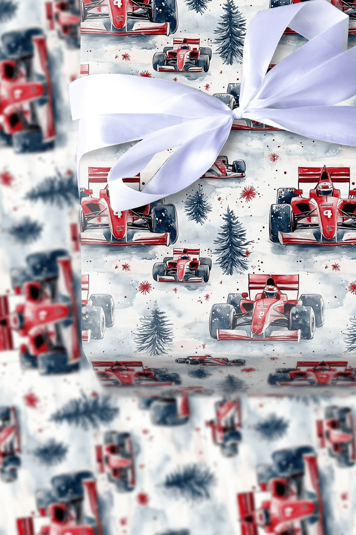 Sleigh Shift Santa - Wrapping Paper - Aspen & Arlo