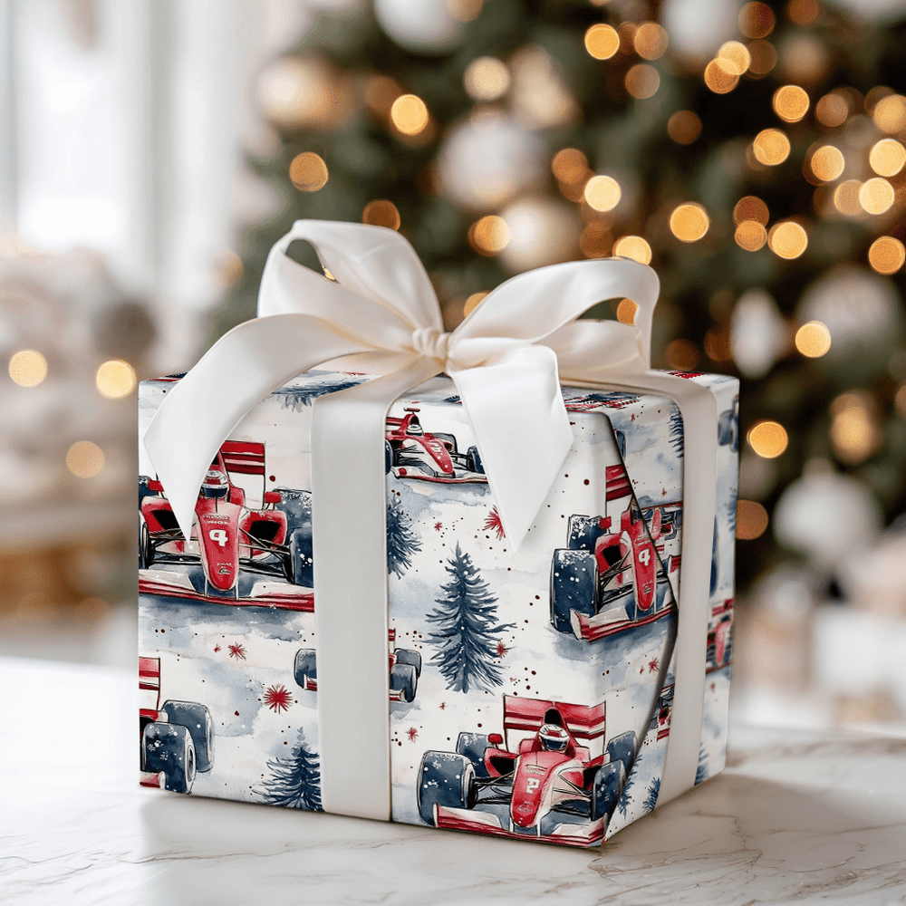 Sleigh Shift Santa - Wrapping Paper - Aspen & Arlo