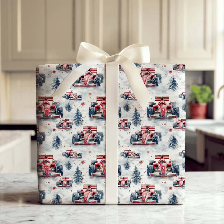 Sleigh Shift Santa - Wrapping Paper - Aspen & Arlo
