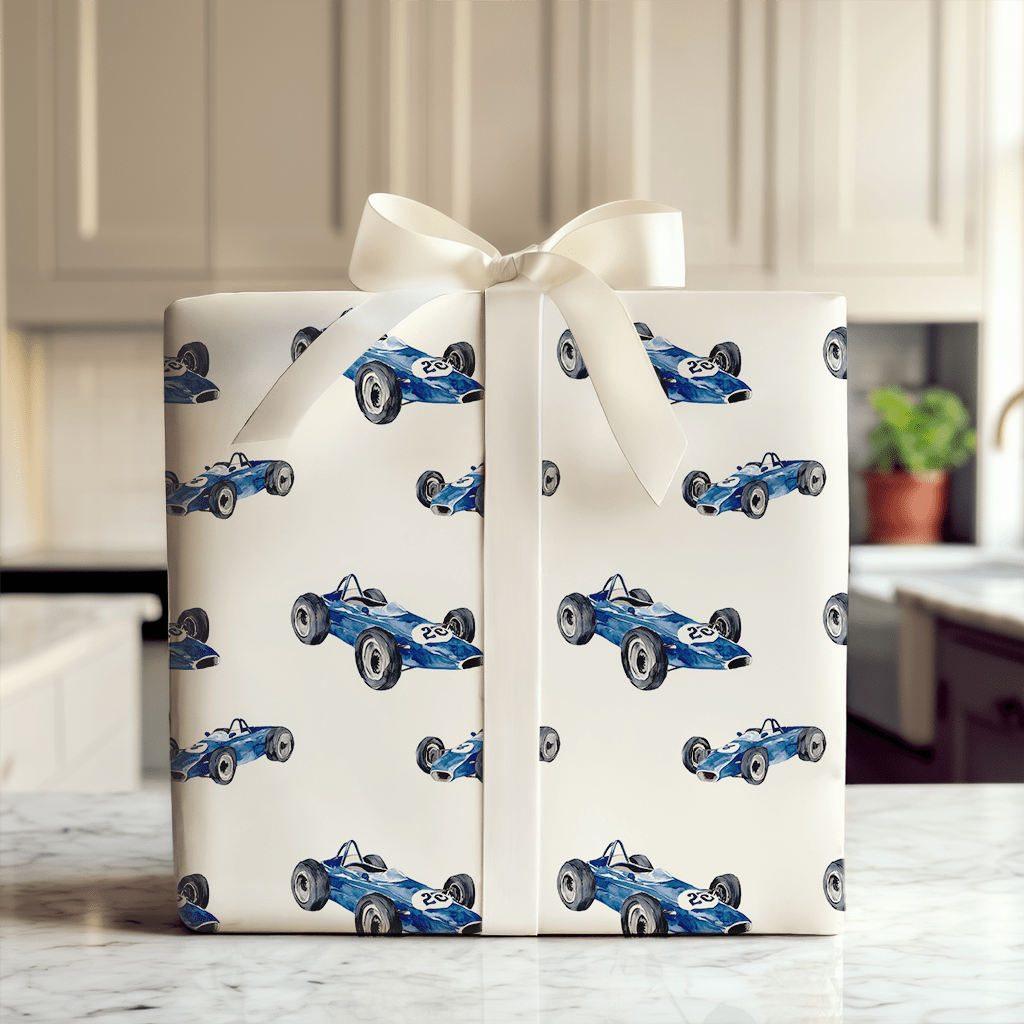 Streaking Blues - Wrapping Paper - Aspen & Arlo