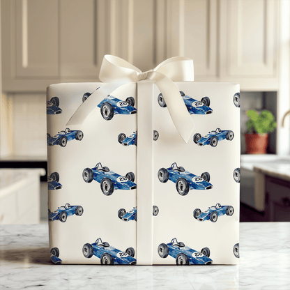 Streaking Blues - Wrapping Paper - Aspen & Arlo