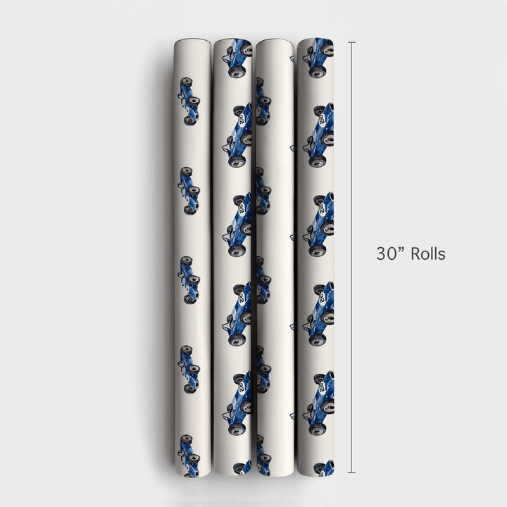 Streaking Blues - Wrapping Paper - Aspen & Arlo