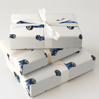 Streaking Blues - Wrapping Paper - Aspen & Arlo
