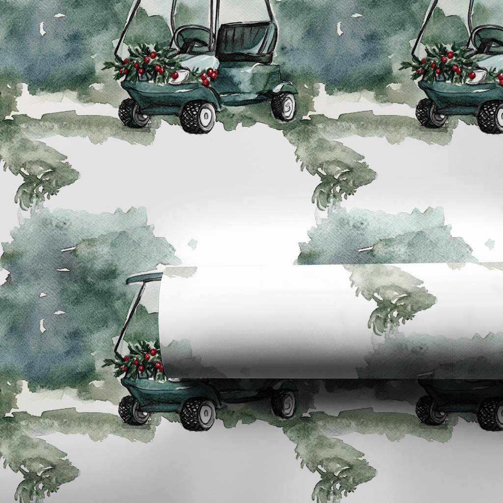 Fairway Jingle - Wrapping Paper - Aspen & Arlo