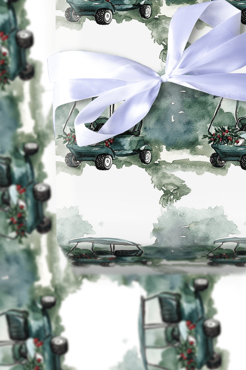 Fairway Jingle - Wrapping Paper - Aspen & Arlo