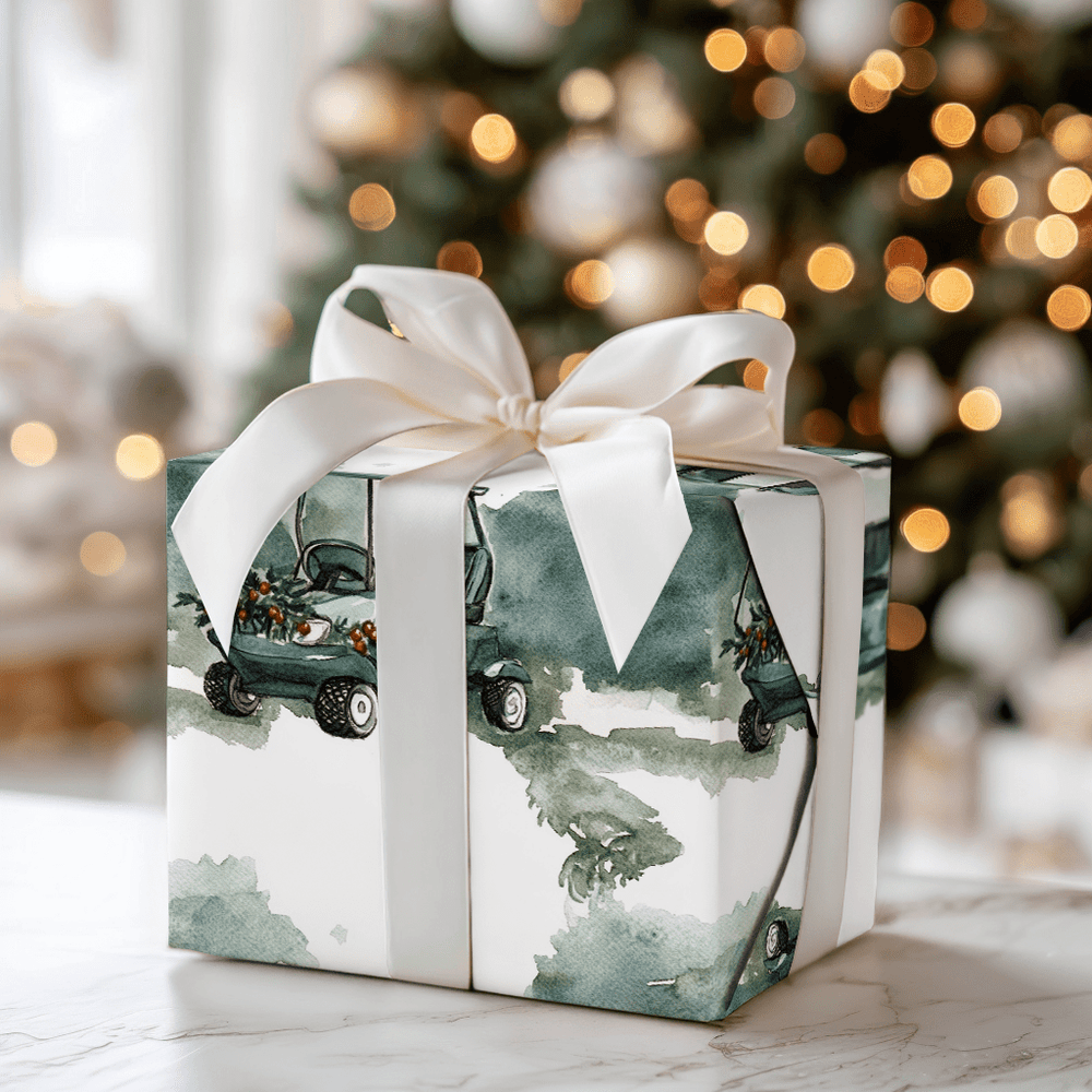 Fairway Jingle - Wrapping Paper - Aspen & Arlo