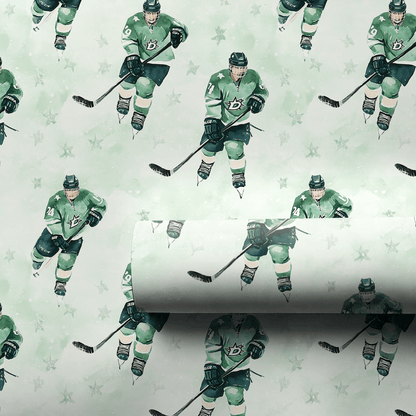 Shoot Your Shot Green - Wrapping Paper - Aspen & Arlo