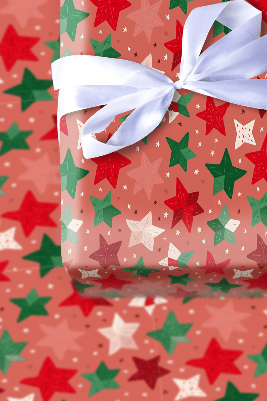 Festive Spangle - Wrapping Paper - Aspen & Arlo