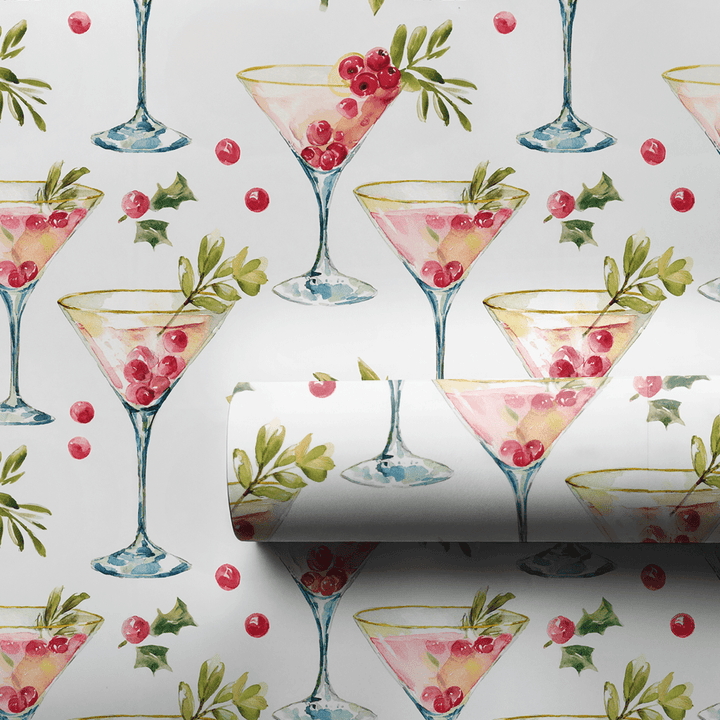 Cranberry Martini - Wrapping Paper - Aspen & Arlo