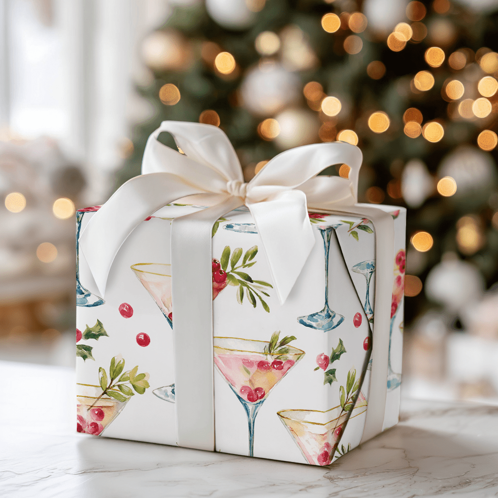 Cranberry Martini - Wrapping Paper - Aspen & Arlo