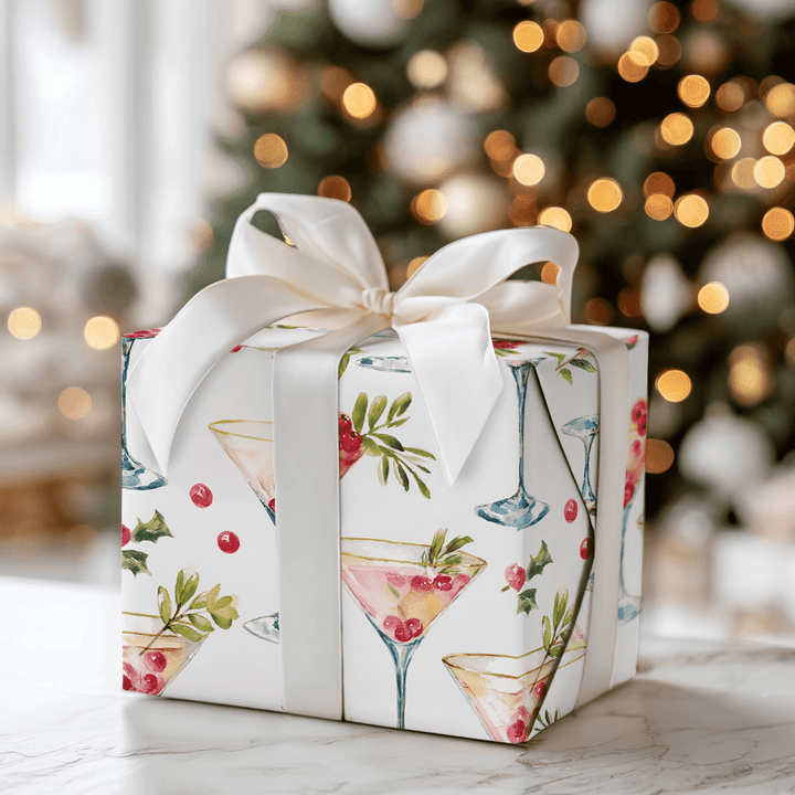 Cranberry Martini - Wrapping Paper - Aspen & Arlo