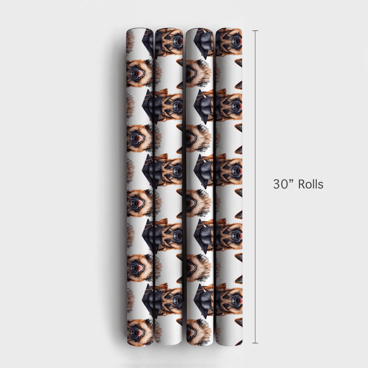 German Shepherd Graduate - Wrapping Paper - Aspen & Arlo
