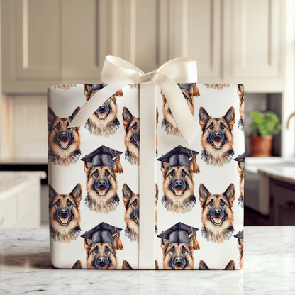German Shepherd Graduate - Wrapping Paper - Aspen & Arlo