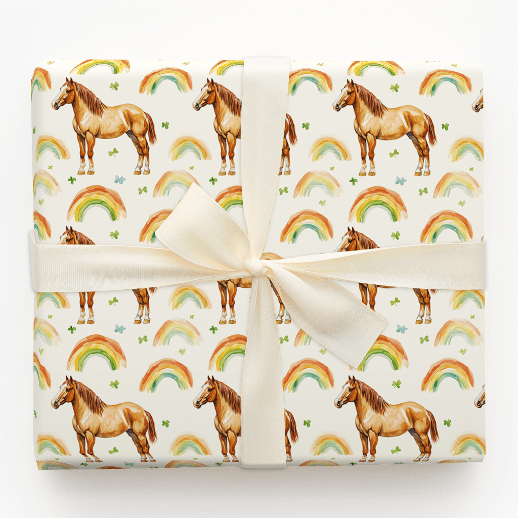 Rainbows with the Arabian Horse - Wrapping Paper - Aspen & Arlo