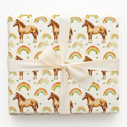 Rainbows with the Arabian Horse - Wrapping Paper - Aspen & Arlo