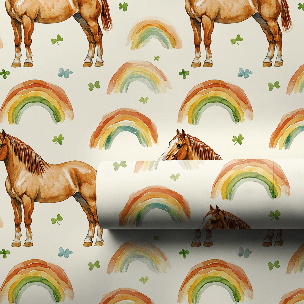 Rainbows with the Arabian Horse - Wrapping Paper - Aspen & Arlo
