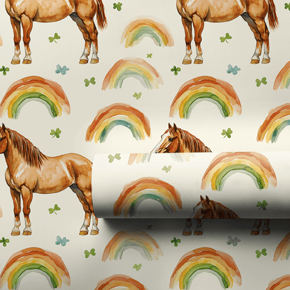 Rainbows with the Arabian Horse - Wrapping Paper - Aspen & Arlo