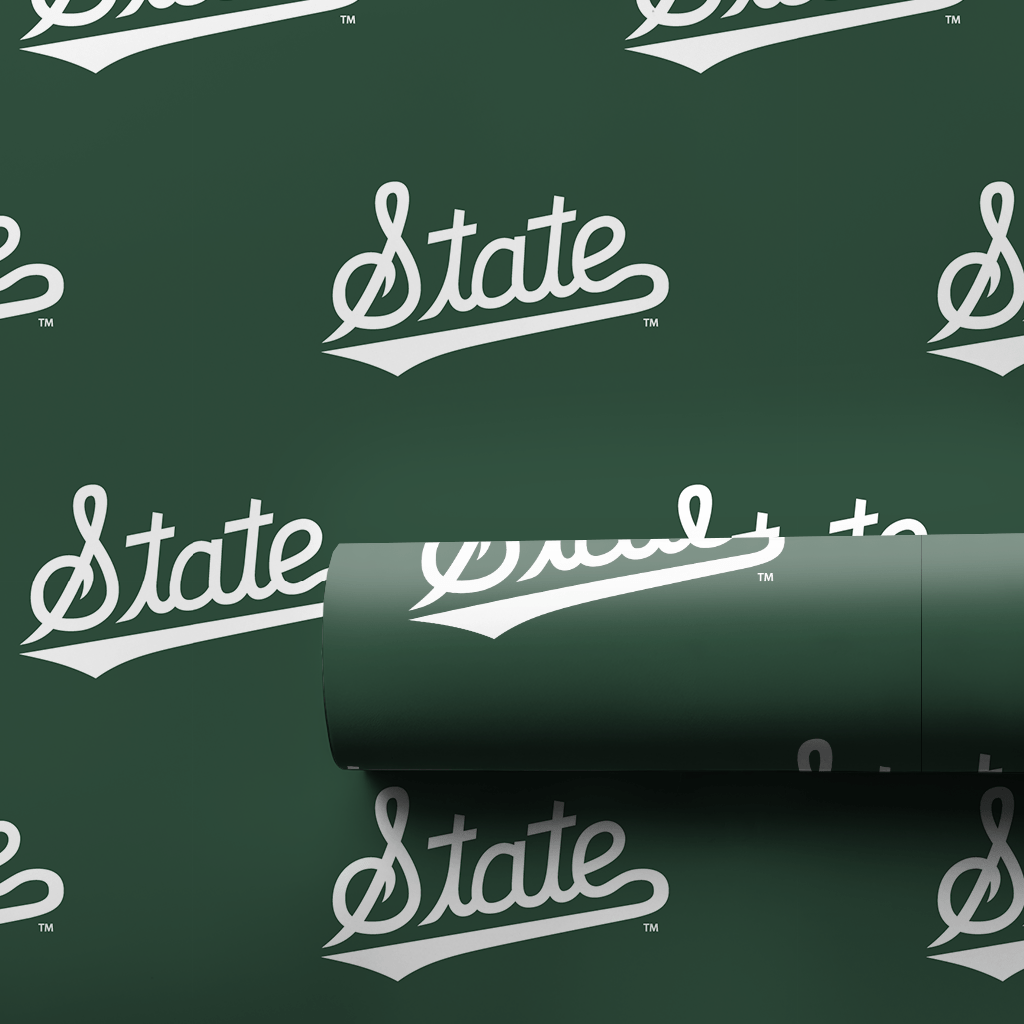 State in Green - Wrapping Paper - Aspen & Arlo