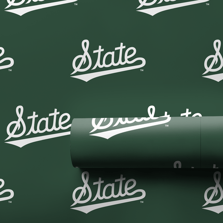 State in Green - Wrapping Paper - Aspen & Arlo