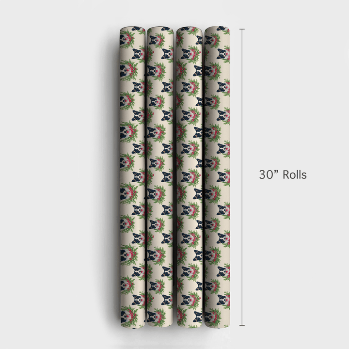 Wreathed in Corgis - Wrapping Paper - Aspen & Arlo