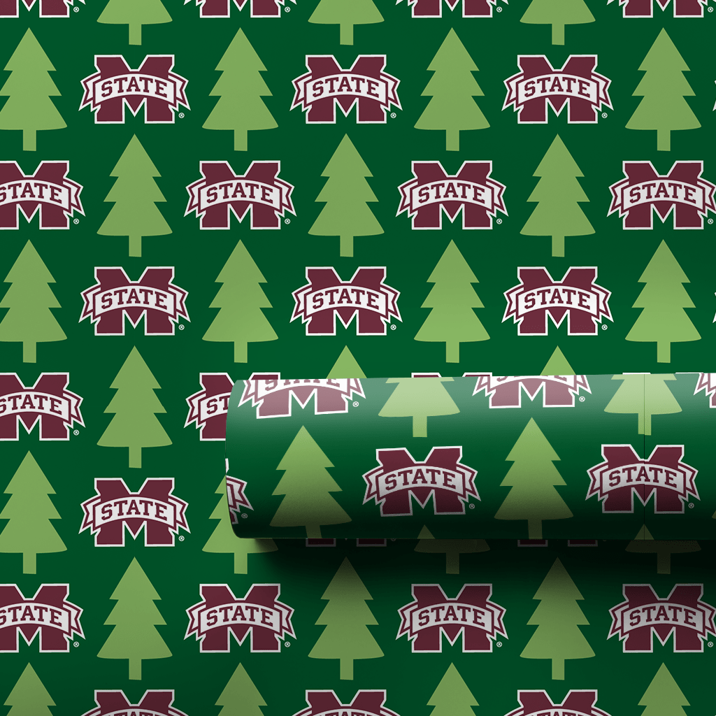Bulldog Holiday Pines - Wrapping Paper - Aspen & Arlo