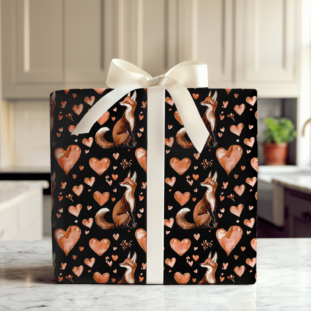 Love Fox - Wrapping Paper - Aspen & Arlo