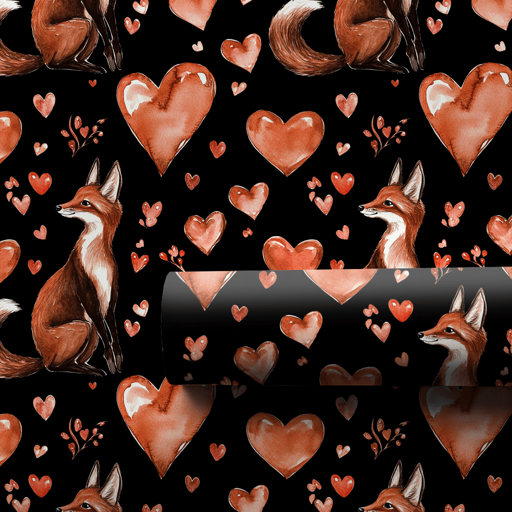 Love Fox - Wrapping Paper - Aspen & Arlo