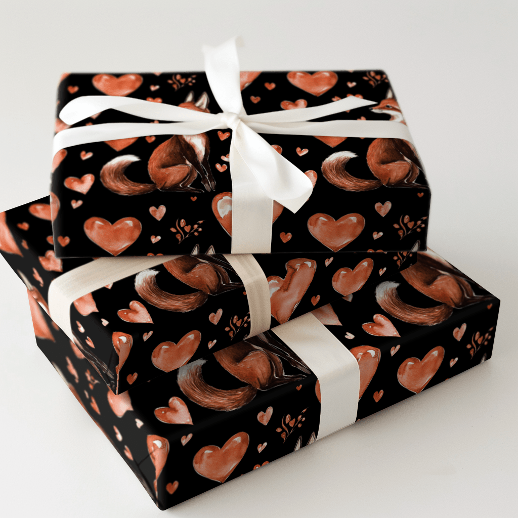 Love Fox - Wrapping Paper - Aspen & Arlo
