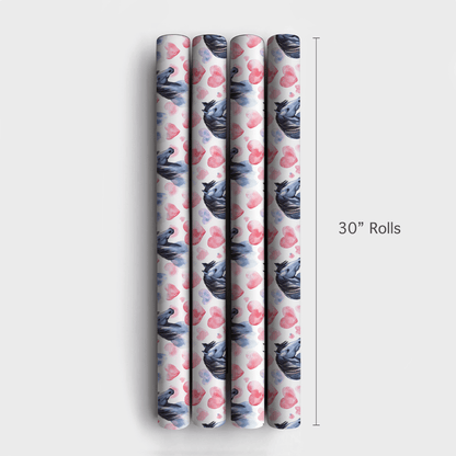 Stallion Valentine - Wrapping Paper - Aspen & Arlo