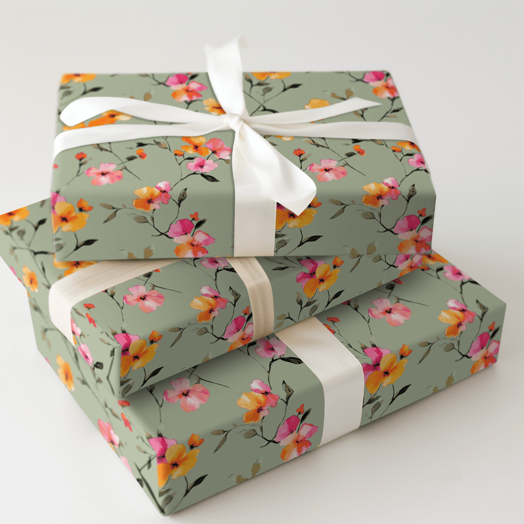 Buds and Blossoms - Wrapping Paper - Aspen & Arlo