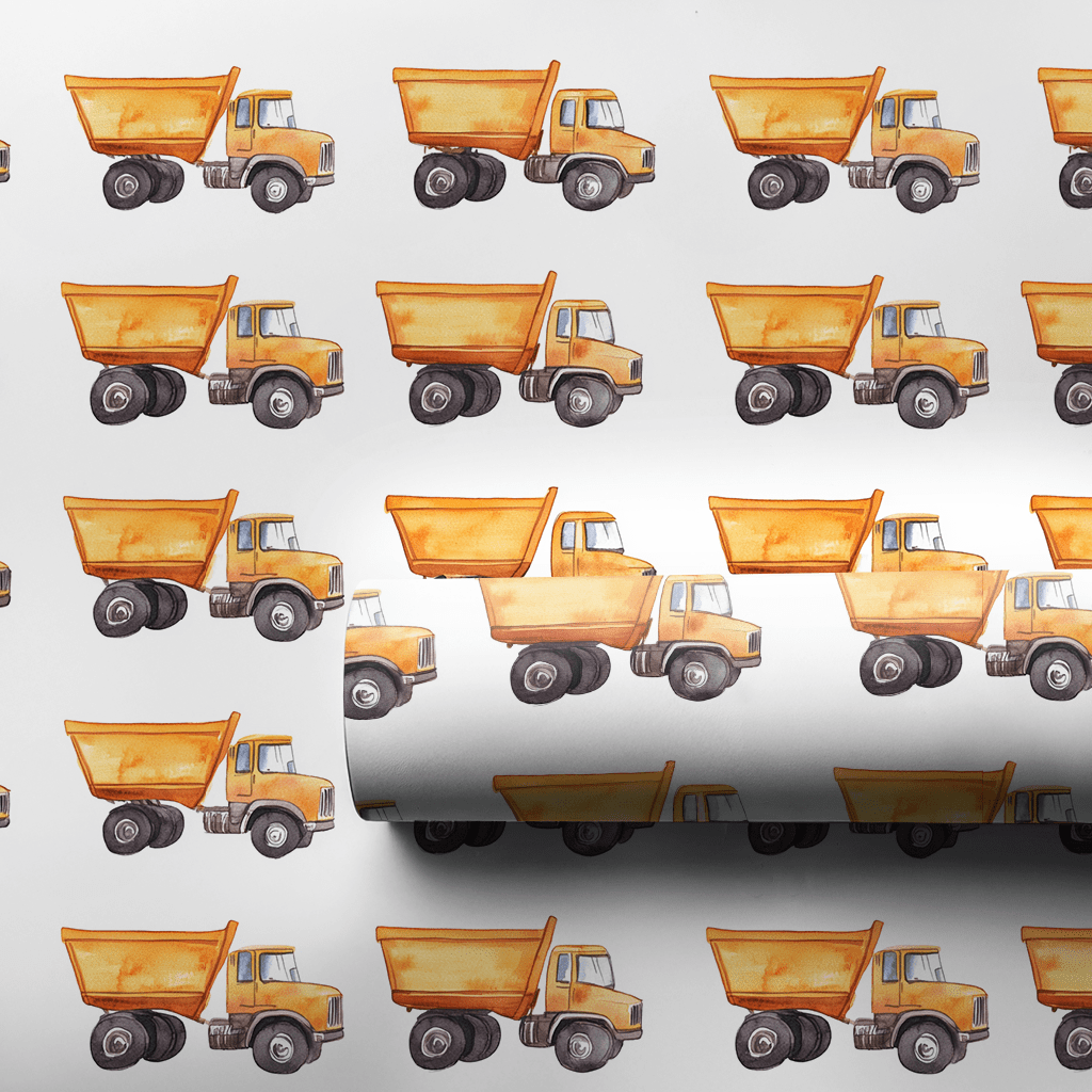 Boys at Work - Wrapping Paper - Aspen & Arlo