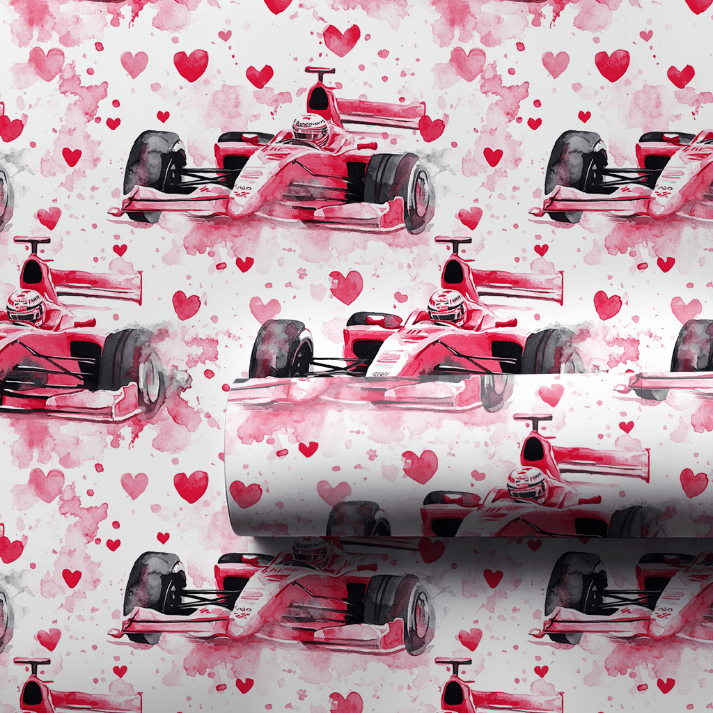 Fast Lane Love - Wrapping Paper - Aspen & Arlo
