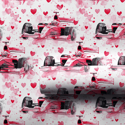 Fast Lane Love - Wrapping Paper - Aspen & Arlo