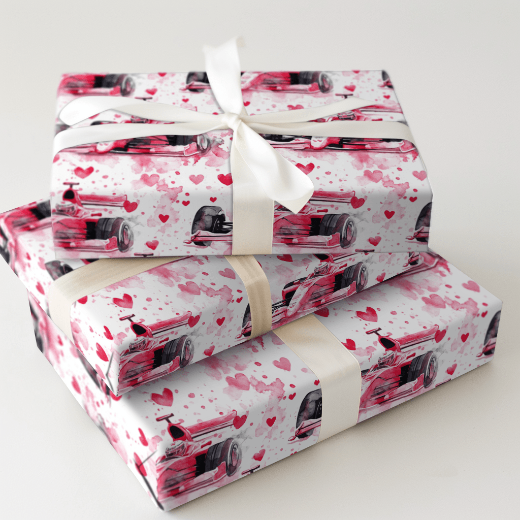 Fast Lane Love - Wrapping Paper - Aspen & Arlo