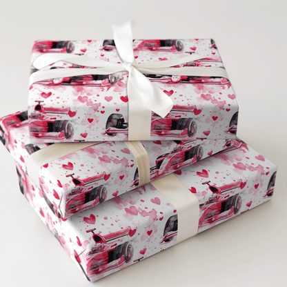 Fast Lane Love - Wrapping Paper - Aspen & Arlo