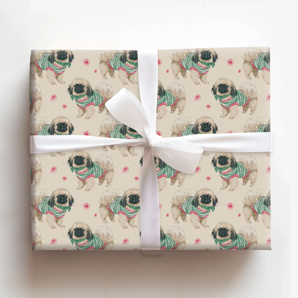Best Dressed Pekingese - Wrapping Paper - Aspen & Arlo